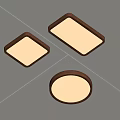 Modern Middle Aged Ceiling Lamp 3d model