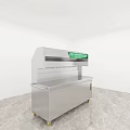 Commercial Stainless Steel Workbench With Green Display Hood And Control Panel
