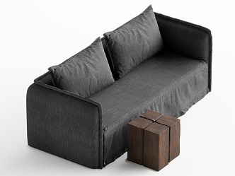 Silent wind many people sofa 3d model