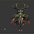 Elf Archer Elf Tree Demon Tree Monster Tree Man Tree Elf Monster Alien 3d model