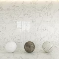 Elegant Marble Wall Tile Components With Spherical Decor Items In Modern Interior