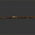 Decorative Line with Red and Gold Colors Intricate Curved Motifs Symmetrical Design for Architectural Decoration