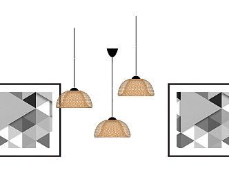 Modern chandelier 3d model