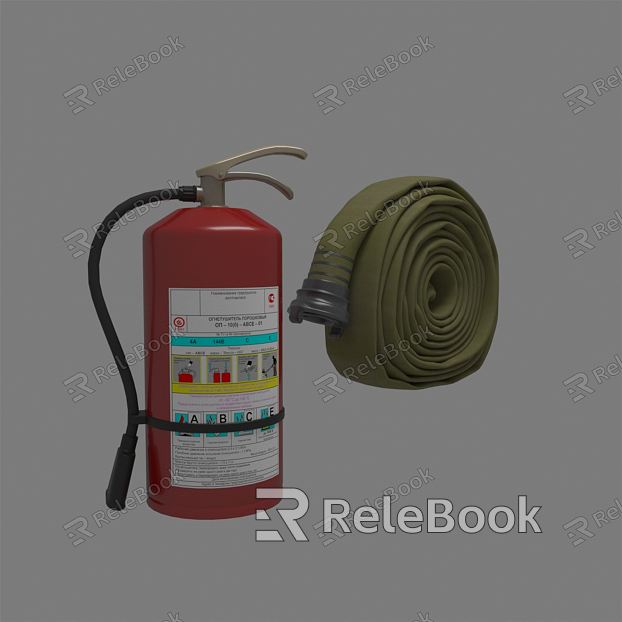 Modern fire fighting equipment fire extinguisher fire hydrant water pipe model