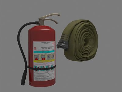 Modern fire fighting equipment fire extinguisher fire hydrant water pipe model