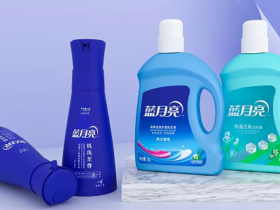 Blue Moon Laundry Detergent And Fabric Softener For Effective Cleaning And Daily Fabric Care 3d model