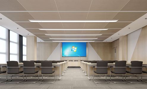 Human Resources Training Room Modern Training Room 3d model