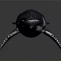 Detailed 3D Whale Model With Open Mouth Dark Body And White Underbelly
