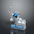 Rotary Evaporator With Condenser Flask And Digital Heating Bath For Laboratory Use