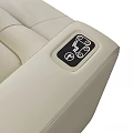 Comfortable Beige Leather Public Chair With Modern Armrests And Ergonomic Design