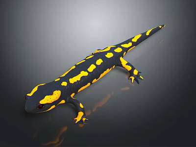 Modern Lizard Salamander Newt Anime Lizard 3d model Modern Lizard Salamander Newt Anime Lizard 3d model