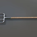 Fork Iron Fork Dung Fork Pitchfork Farm Tools Agricultural Fork Iron Fork Low Face Number Low Model Simple Model Game Movie Level Super Realistic 3d model