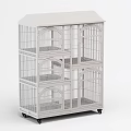Supermarket Department Store Multi Tiered Rolling Display Rack with Shelves for Product