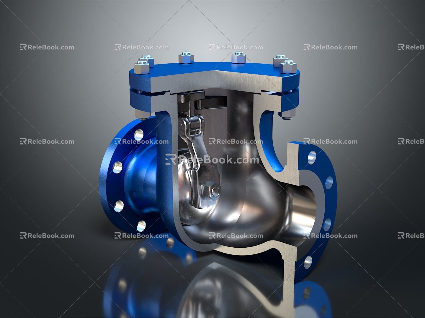 Pipe water pipe valve iron pipe fitting flange tee joint pipe water pipe valve 3d model