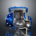 Modern Industrial Lighting Fixture Combination With Blue And Silver Metal Structure