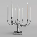 Silver Branch Design Floor Lamp With Multiple White Light Columns For Modern Home Decor