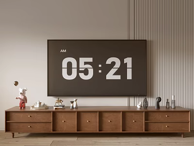 Modern Wood Grain TV Cabinet Simple Side Cabinet Bucket Cabinet Low Cabinet Whole Cabinet Sideboard Cabinet Balcony Cabinet Storage Cabinet Home Entrance Cabinet 3d model