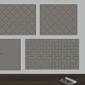 Modern Soft Upholstered Wall Panels With Diamond And Woven Patterns For Interior Design