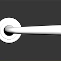 Sleek Polished Stainless Steel Door Handle With Modern Reflective Surface Design