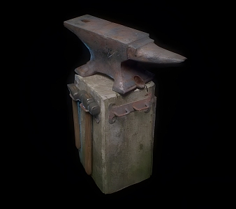 Modern Anvil Modern Realistic Anvil Tools Industrial Equipment 3d model