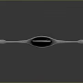 Medieval Sword With Long Slender Blade Brown Textured Hilt Simple Design On Gray Gradient Background