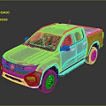 Volkswagen White Pickup Truck With Four Doors Black Wheels And Modern Exterior Design