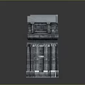 Gate House Stone Gate House Gate Post Stone Gate Post Ruin Gate Post Arch Stone Post Outdoor Articles Realistic Model 3d model
