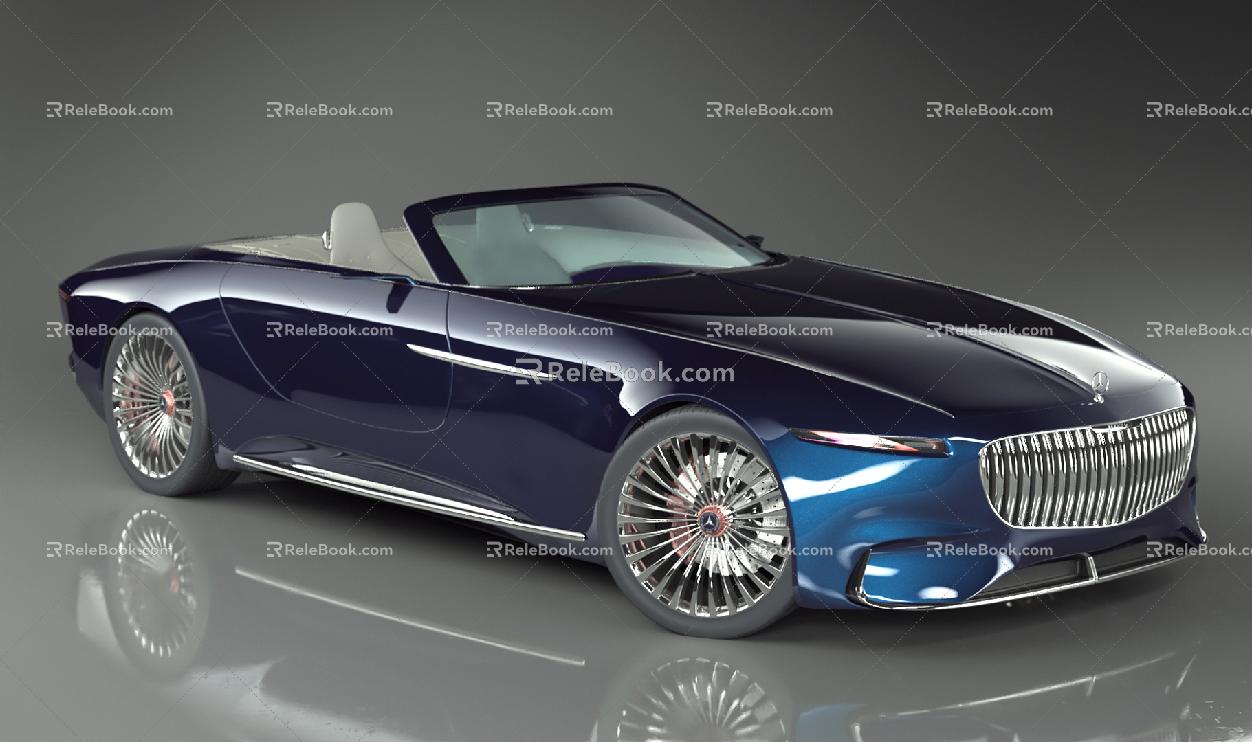 Hyundai sports car Mercedes Maybach 3d model