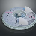 Circular Sensor Component Design AX1203 With 3.0V Label And White Covers