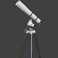 Commercial Telescope Equipment With White Optical Tube And Adjustable Tripod Stand