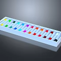 Colored Paint Tubes In White Box With Vibrant Colors Neatly Arranged