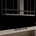 Modern Kitchen Appliances With White Countertop Cooktop And Range Hood