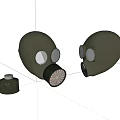 High Quality Fire Safety Equipment Gas Masks With Filter Canisters For Protection