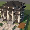 New Chinese Villa 3d model