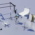 Commercial Photography Equipment Including Studio Lights Reflectors Tripods Softboxes And Backdrop Stands