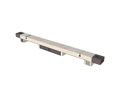 New Chinese Style Outdoor Chair Landscape Seat Outdoor Seat Bench Bench Seat Seat Stone Bench 3d model