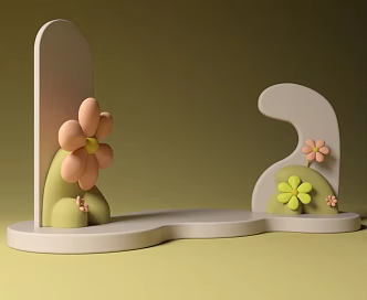 Ornaments scene 3d model
