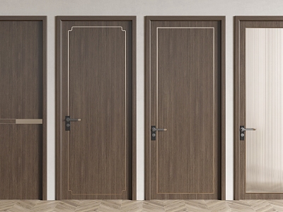 New Chinese Style Flat Door model