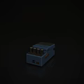 Blue BOSS SUPER CHORUS Effects Pedal with Knobs Switches and Interfaces for Mobile Digital Devices 3d model