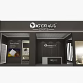 Modern VICEREA Exhibition Booth With Glass Windows And Product Display Area
