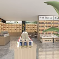 Modern Tobacco and Liquor Store Interior With Varied Liquor Shelves And Tobacco Products