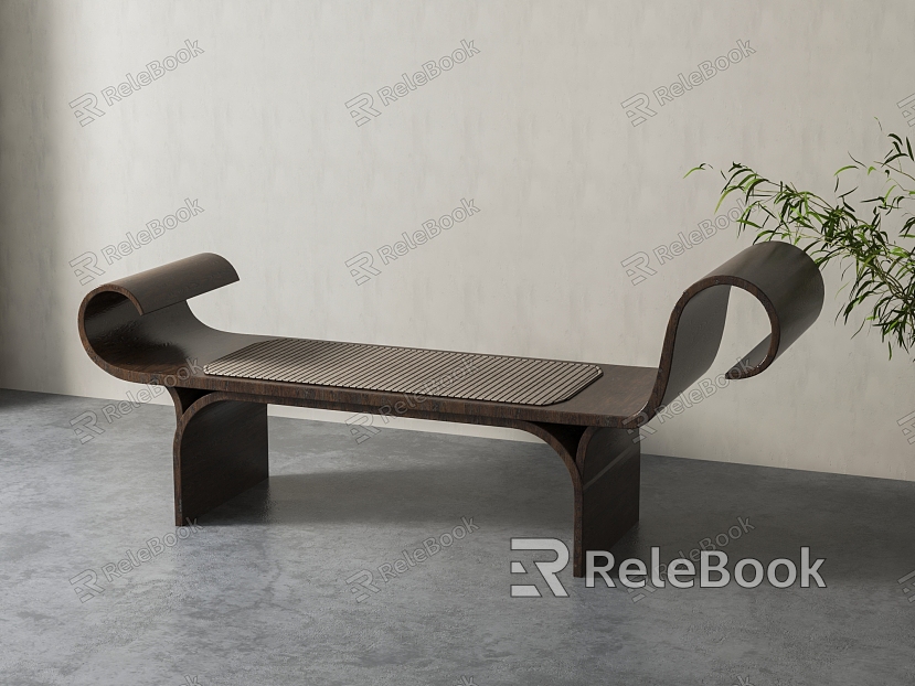 New Chinese-style Special-shaped Bench model