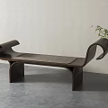 New Chinese-style Special-shaped Bench 3d model