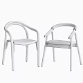 Modern Leisure Chairs With Curved Armrests And Wooden Frames In Various Colors
