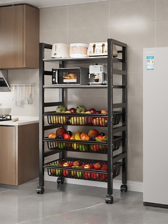 Kitchen Storage Rack 3d model