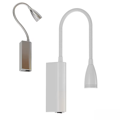 modern wall lamp newport metal bulb plastic chrome 3d model