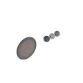 Round Brown Wall Decor With Intricate Pattern And Black Border For Home Interior