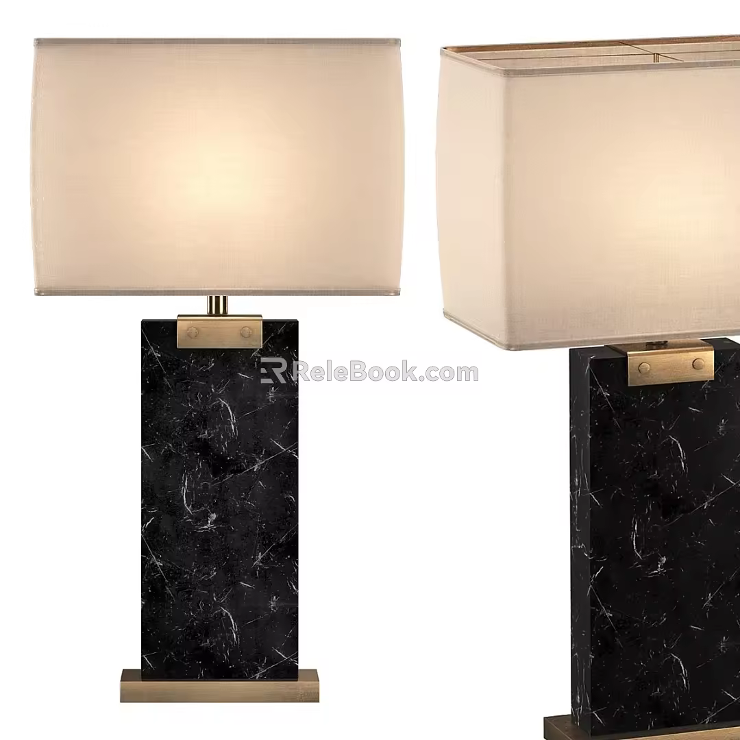Modern Table Lamp Marble Table Lamp Fabric Table Lamp Living Room Table Lamp Bedroom Table Lamp 3d model