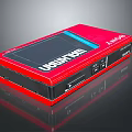 Sony Red Digital Walkman Portable Music Player with Screen and Control Features