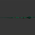 Red Green Dragon Wing 3D Sculpture With Decorative Intricate Design Details
